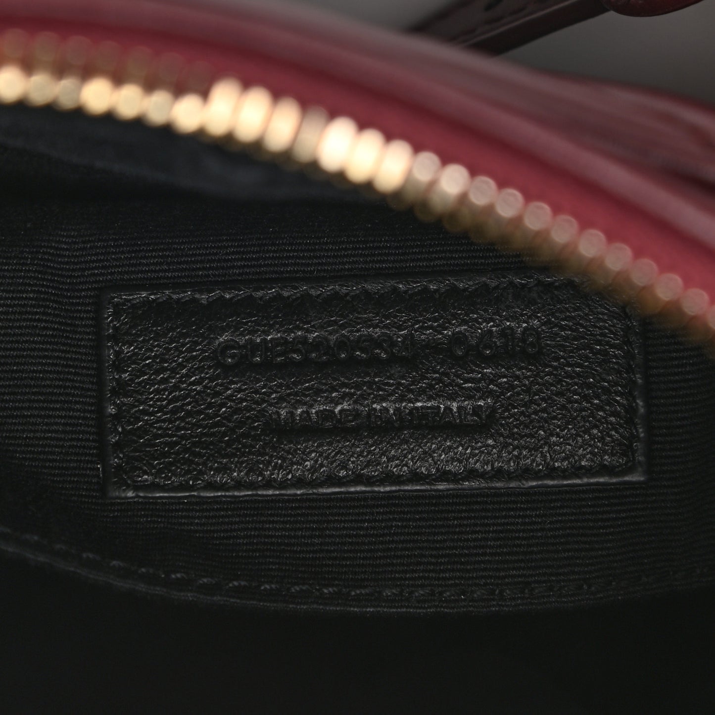 Calfskin Matelasse Monogram Lou Camera Bag Dark Legion Red