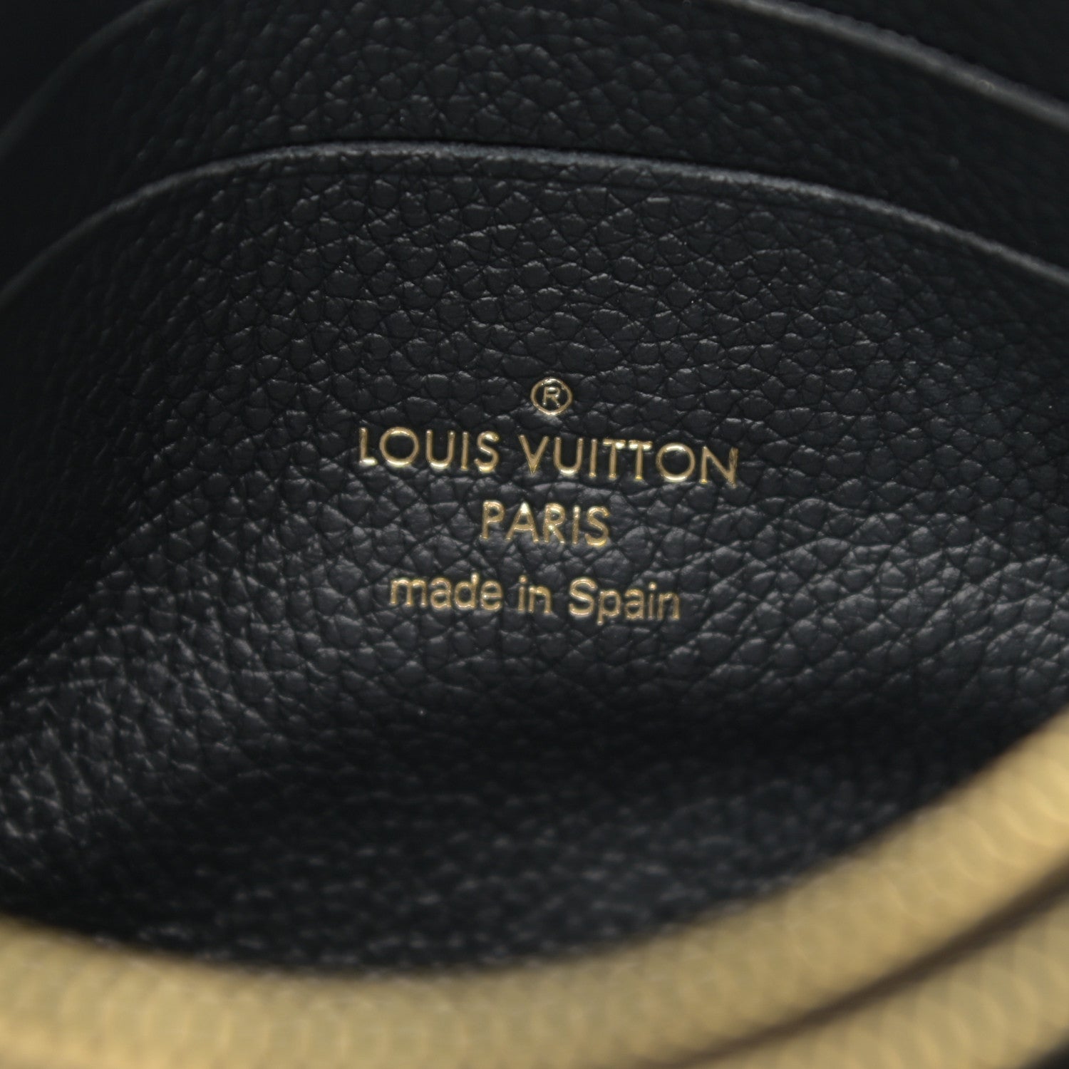 Louis Vuitton Empreinte Monogram Giant Double Zip Pochette Black Cream 7 of 9