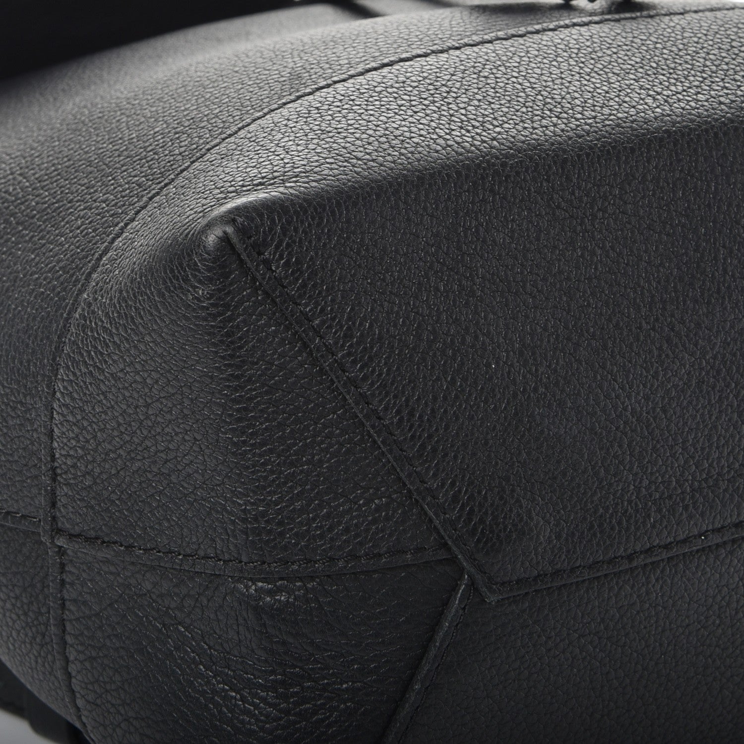 Louis Vuitton Calfskin Lockme Backpack Black 8 of 8