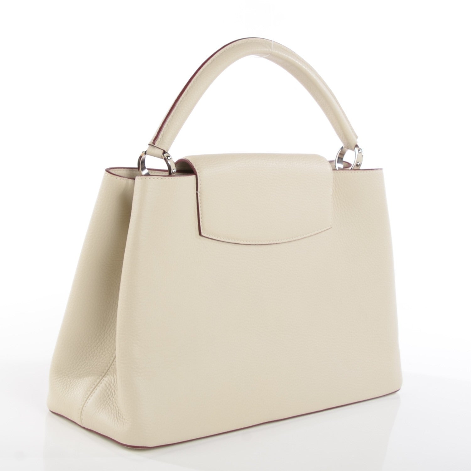 Louis Vuitton Taurillon Capucines GM Blanc Casse 4 of 8