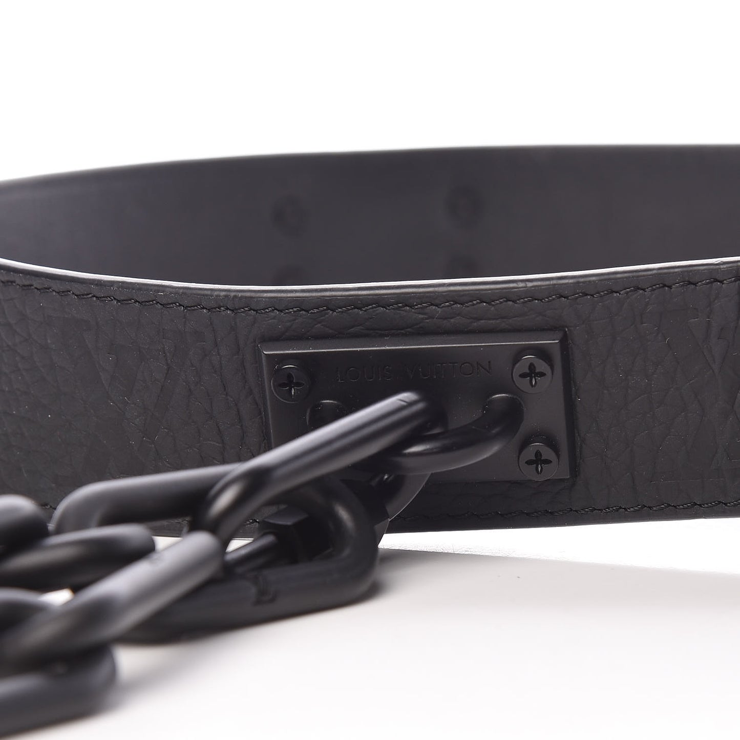 Taurillon Monogram Signature 35 MM Chain Belt 80 32 Black