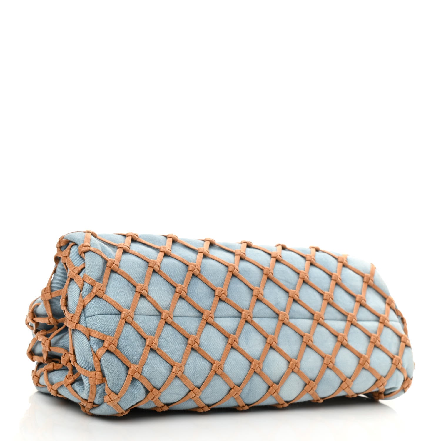 Chanel Denim Medium Canebiers Net Just Mademoiselle Blue Beige 4 of 10