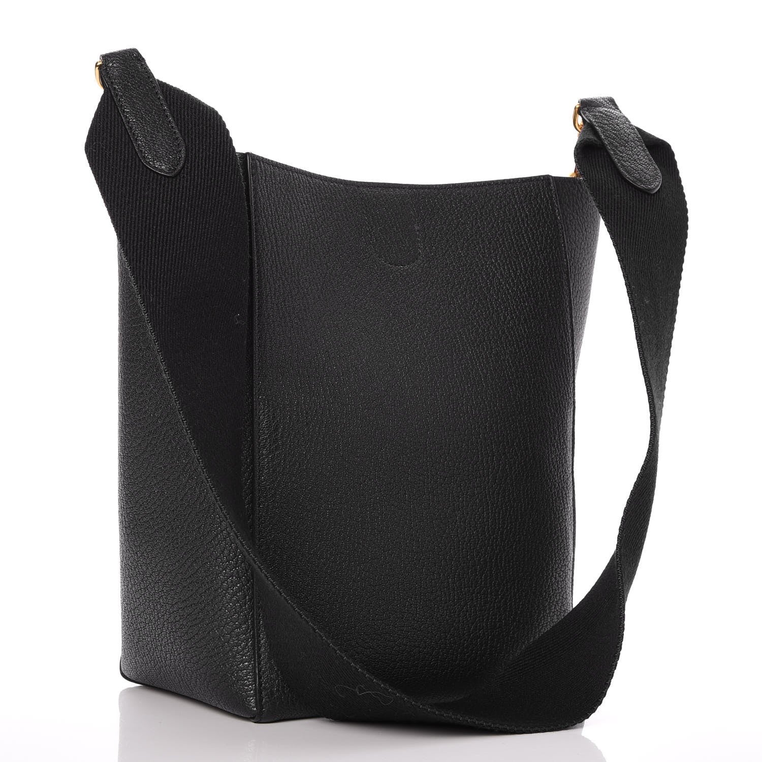 Celine Goatskin Small Sangle Bucket Bag Navy Blue 3 of 6