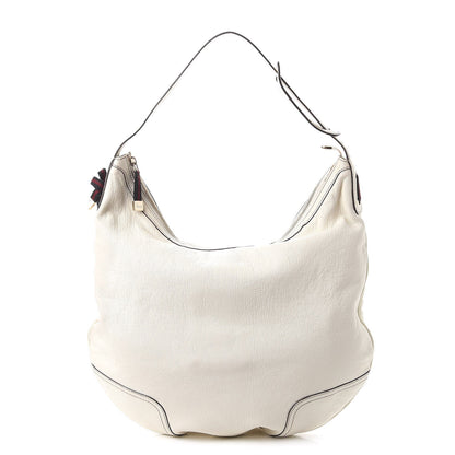 Gucci Calfskin Princy Hobo Shoulder Bag White 1 of 10