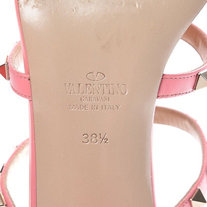 Valentino Garavani Calfskin Rockstud 60mm Caged Slide Sandals 38.5 Paradise Rose 9 of 12