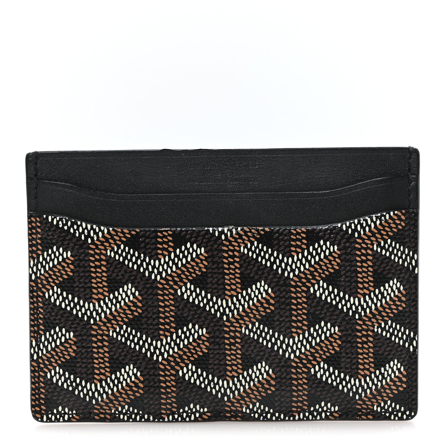 Goyardine Saint Sulpice Card Holder Black