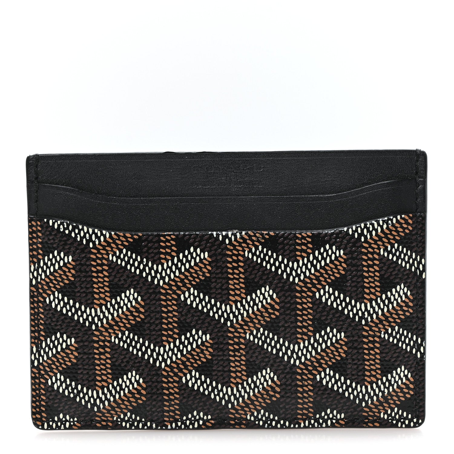 Goyard Goyardine Saint Sulpice Card Holder Black 1 of 9