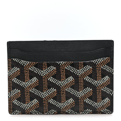 Goyard Goyardine Saint Sulpice Card Holder Black 1 of 9