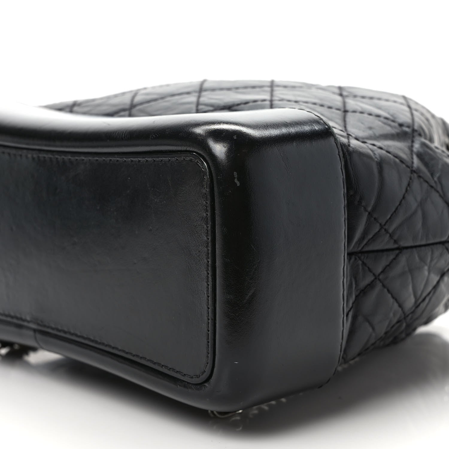 Chanel Aged Calfskin Quilted Small Gabrielle Backpack Black 9 of 9