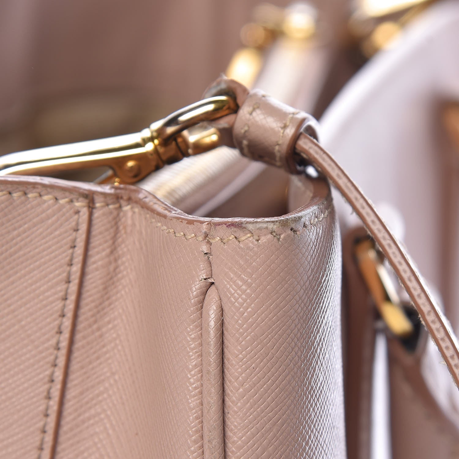 Prada Saffiano Lux Medium Tote Cammeo 17 of 29
