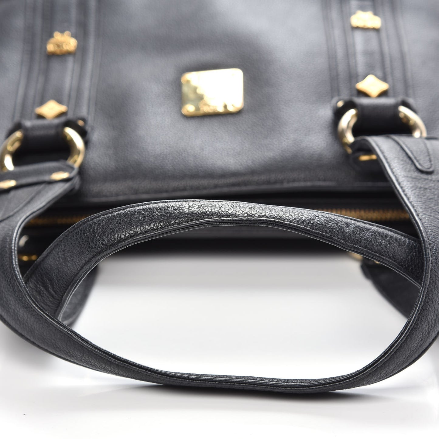 Grained Calfskin Mini Tote Black