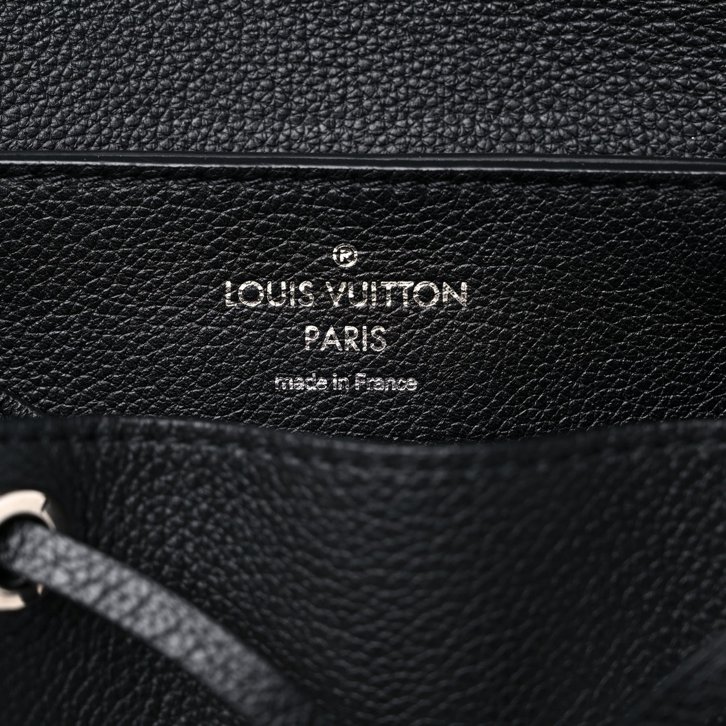 Calfskin Lockme Backpack Black