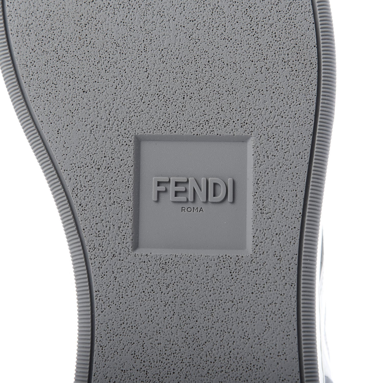 Fendi Patent Technical Mesh FF Mens Fancy Low Top Sneakers 7 Black White Grey 8 of 10