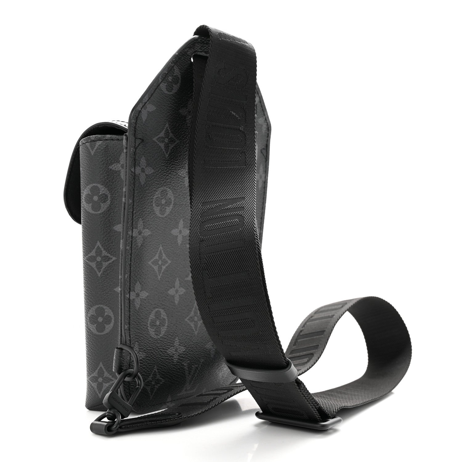 Louis Vuitton Monogram Eclipse Saumur Slingbag Black 3 of 11