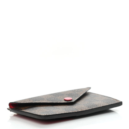 Louis Vuitton Damier Ebene Recto Verso Card Holder Red 3 of 5