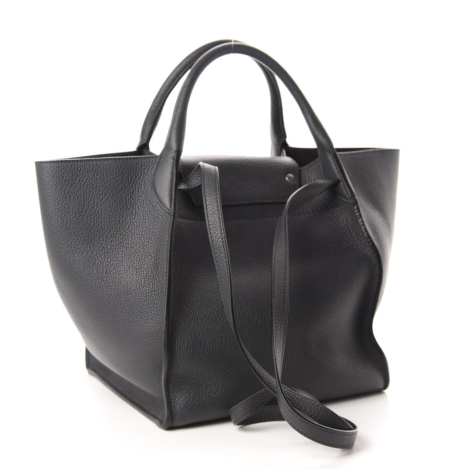 Celine Supple Grained Calfskin Small Long Strap Big Bag Anthracite 3 of 10