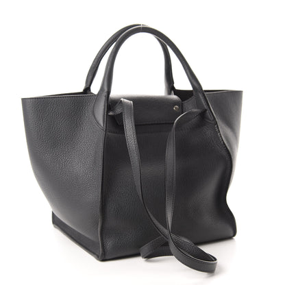 Celine Supple Grained Calfskin Small Long Strap Big Bag Anthracite 3 of 10