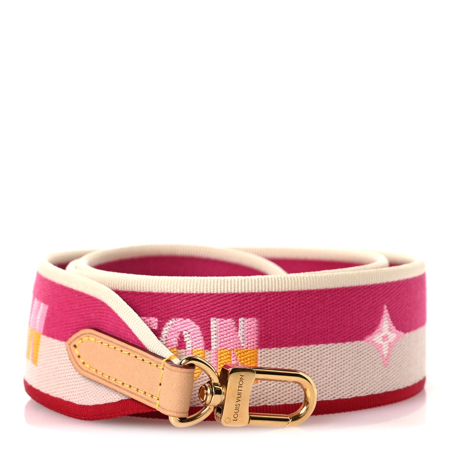 Louis Vuitton Jacquard Speedy Bandouliere 20 Shoulder Strap Pink Peony 1 of 3