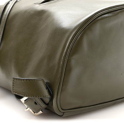 Prada Soft Calf Cinch Backpack Militare 9 of 10