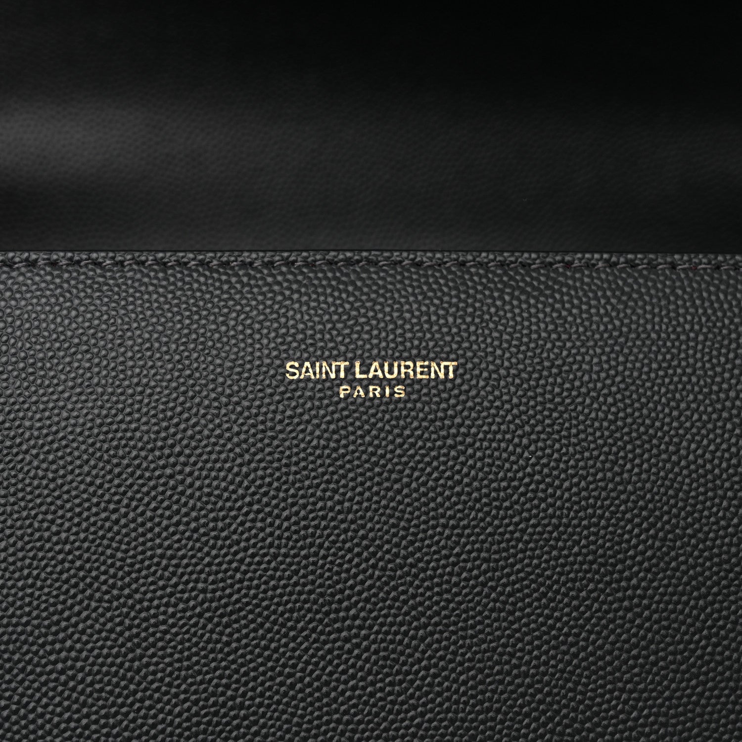 Saint Laurent Grain de Poudre Medium Classic Monogram Cassandra Top Handle Dark Smog 8 of 11