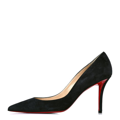 Christian Louboutin Veau Velours Apostrophy 85 Pumps 37 Fusain 1 of 6
