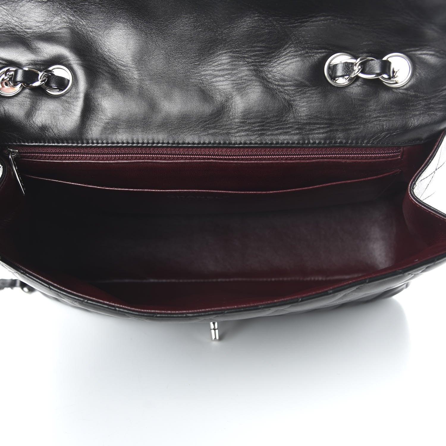 Chanel Lambskin Quilted Jumbo Single Flap Black 5 of 10