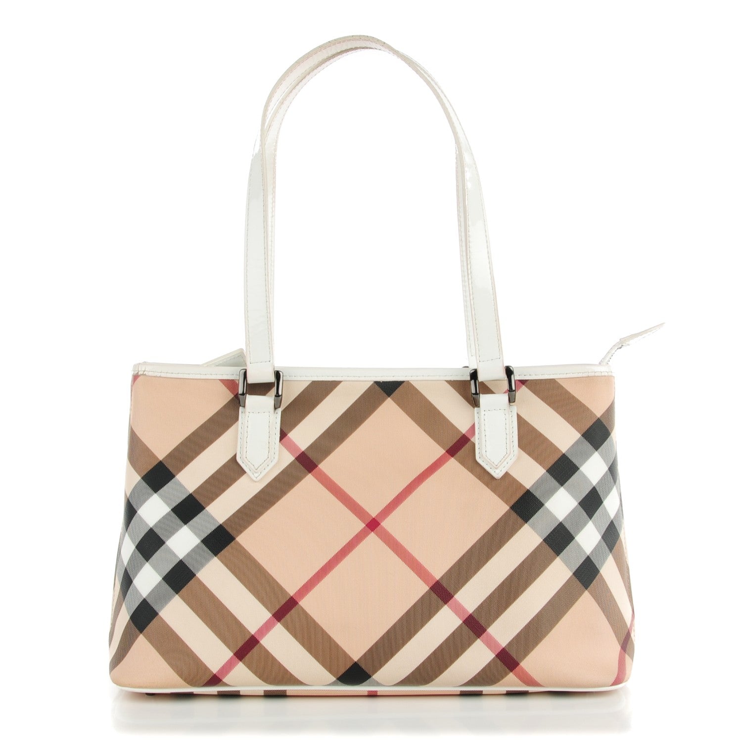 Burberry Supernova Check Regent Tote White 1 of 12