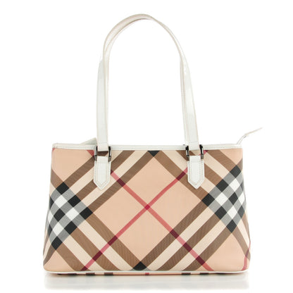 Burberry Supernova Check Regent Tote White 1 of 12
