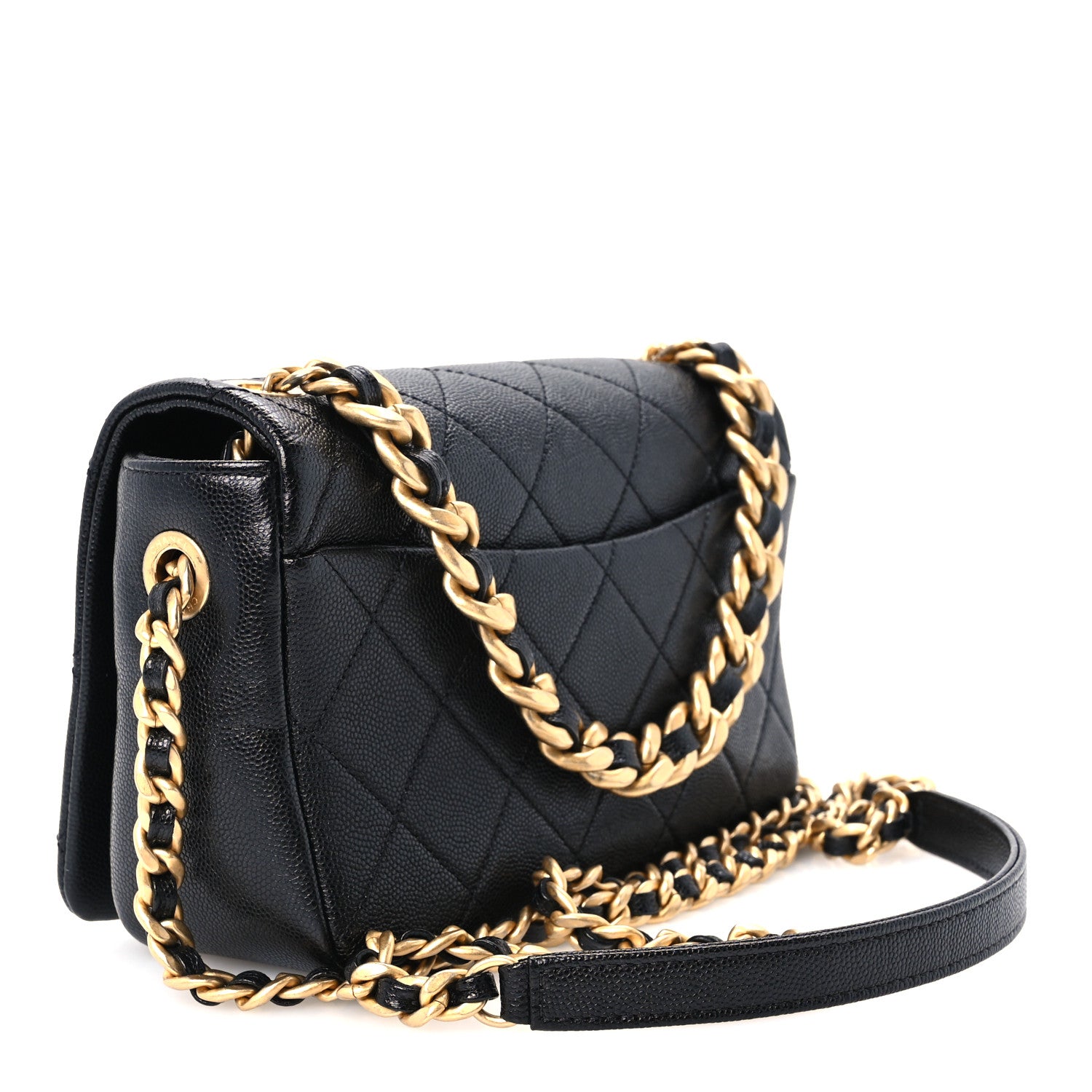 Chanel Caviar Quilted Small Fashion Therapy Flap Bag Black 3 of 11