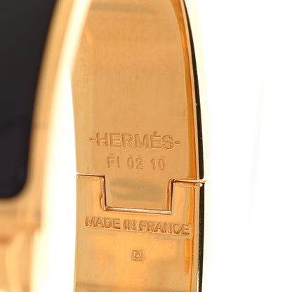 Hermes Enamel Narrow Clic Clac H Bracelet PM Black 5 of 7
