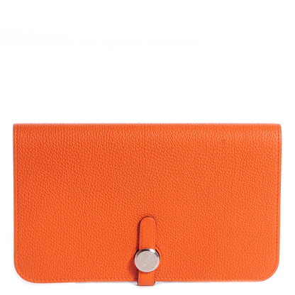 Hermes Togo Dogon Duo Wallet Orange 1 of 11