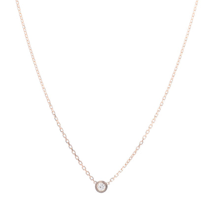 Cartier 18K Pink Gold Diamond XS D'Amour Pendant Necklace 1 of 4