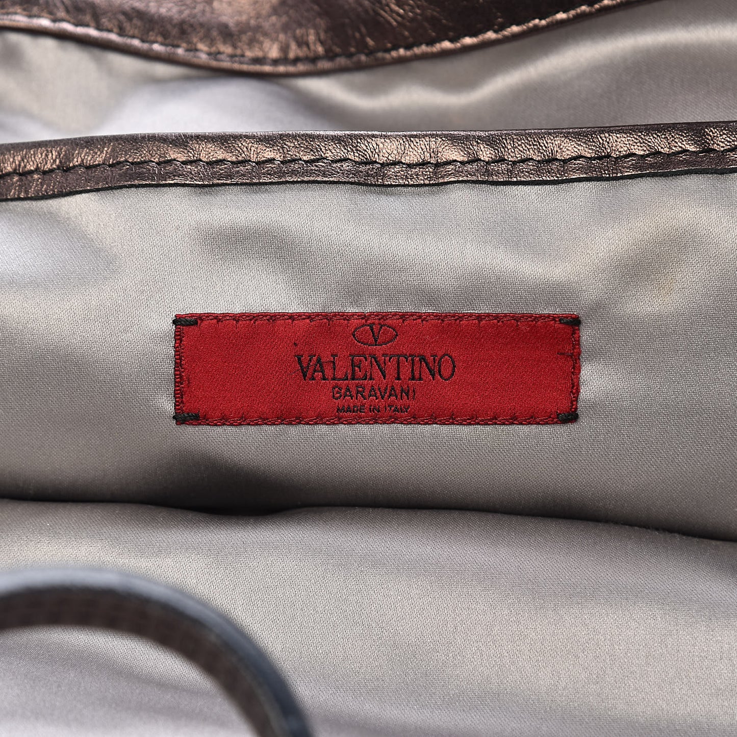 Metallic Nappa Floral Tote