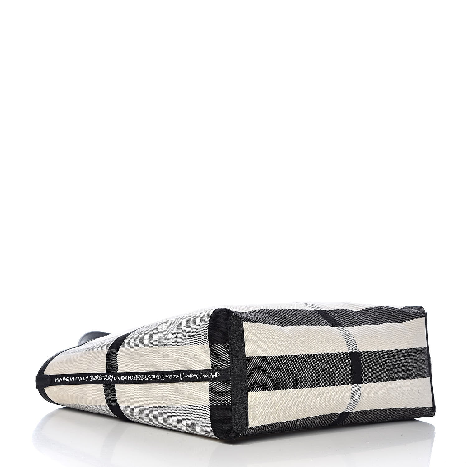 Burberry Coated Canvas Medium Reversible Doodle Tote White Black 6 of 15