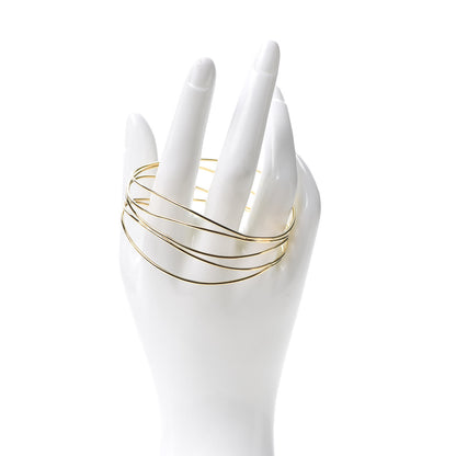 Tiffany 18K Yellow Gold Elsa Peretti Wave Five-Row Bracelet 2 of 5