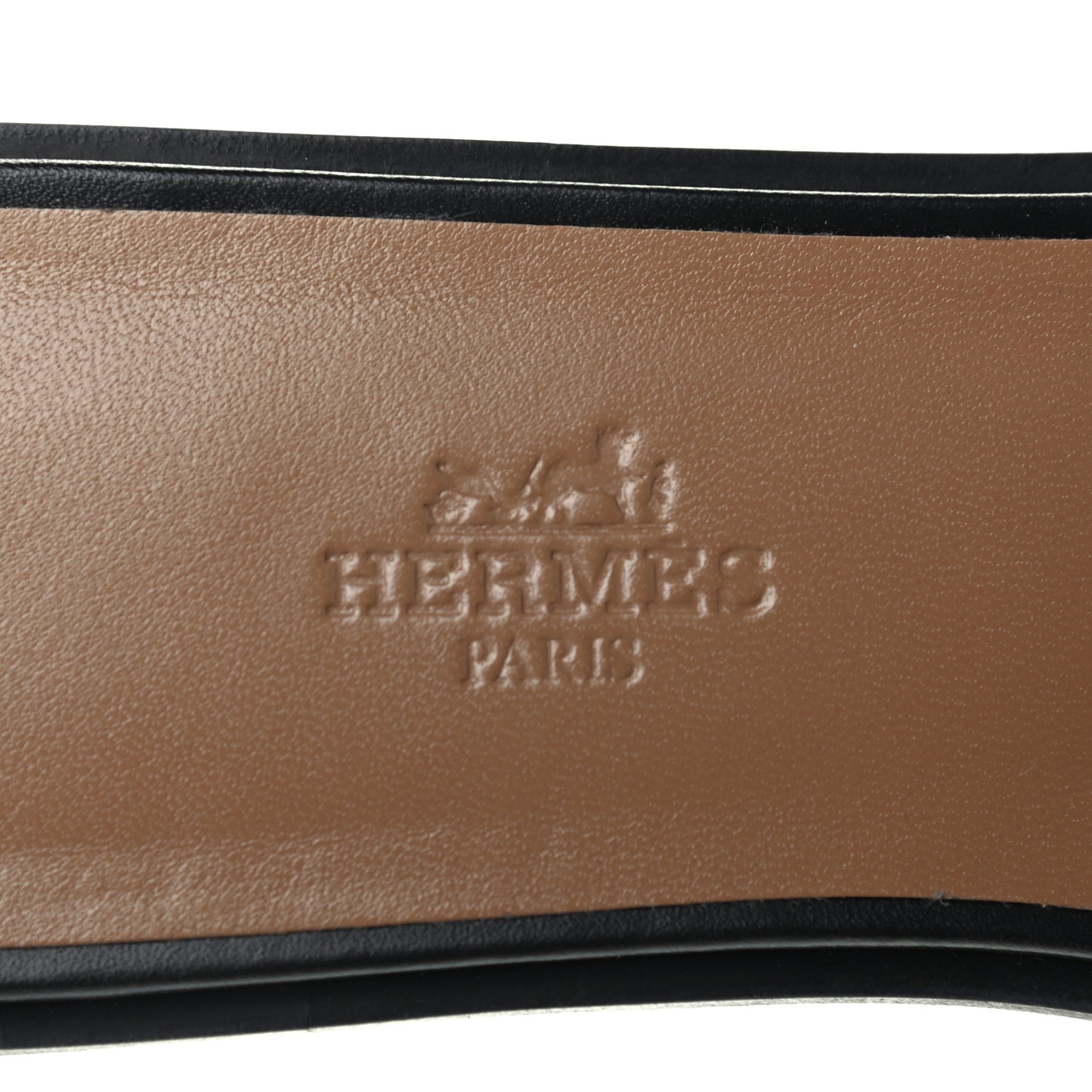 Box Calfskin Oran Sandals 37.5 Black