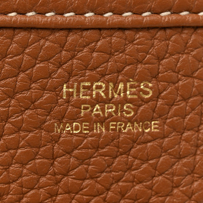 Hermes Taurillon Clemence Evelyne III PM Gold 6 of 11