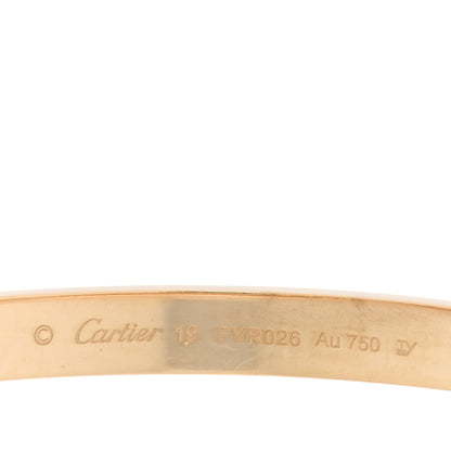 Cartier 18K Yellow Gold LOVE Bracelet 19 3 of 8