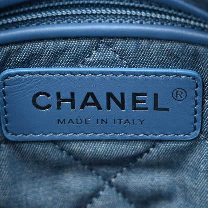 Chanel Denim Quilted Chanel 22 Backpack Blue 6 of 10