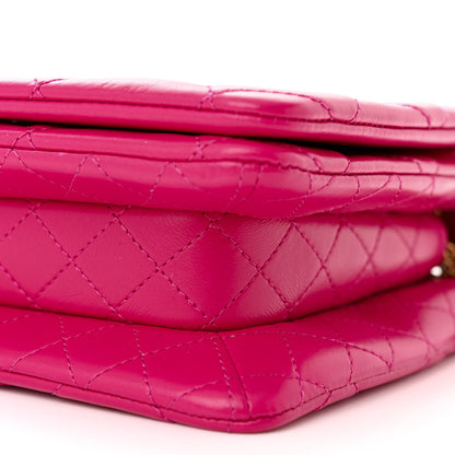 Chanel Lambskin Quilted On And On Small Chain Flap Fuchsia 10 of 12