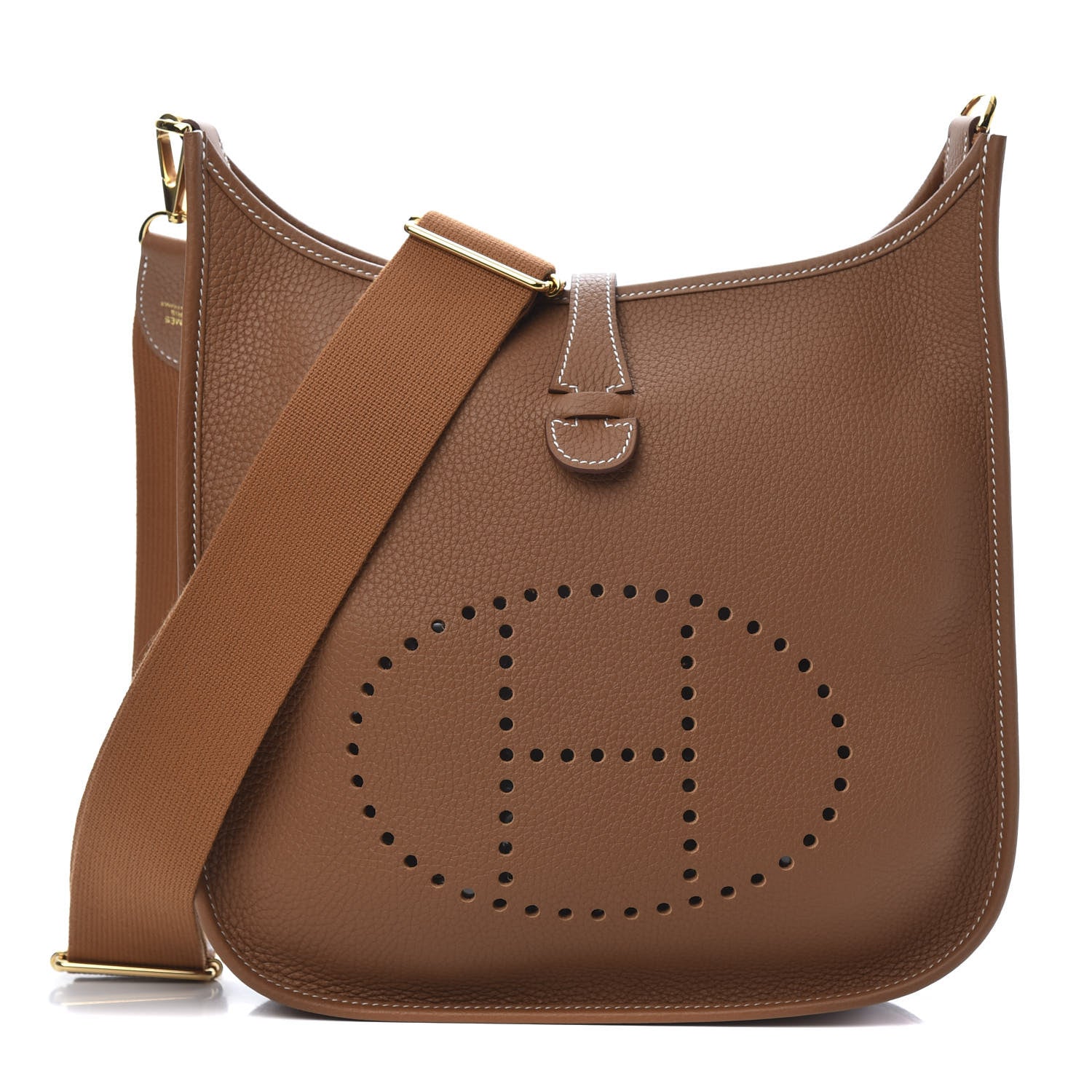 Hermes Taurillon Clemence Evelyne III PM Gold 1 of 10