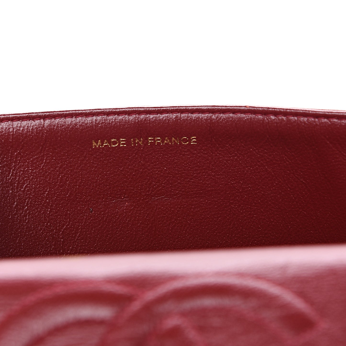 Lambskin Quilted Medium Double Flap Red