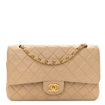 Chanel Lambskin Quilted Medium Double Flap Beige 1 of 10