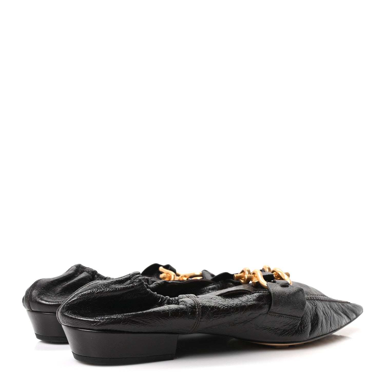 Bottega Veneta Crushed Nappa Madame Loafers 40.5 Black 5 of 8
