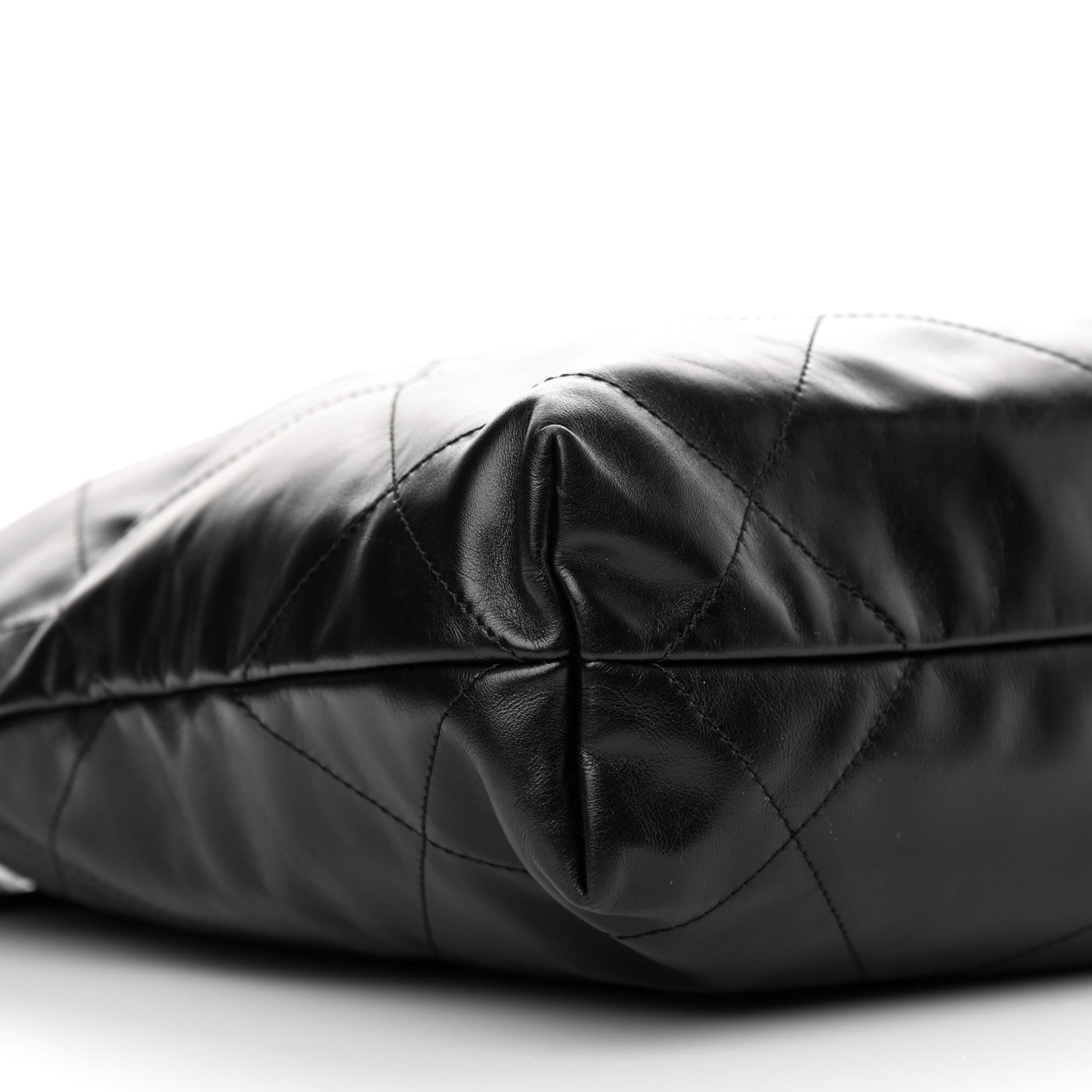 Chanel Shiny Calfskin Quilted Small Chanel 22 So Black 10 of 13