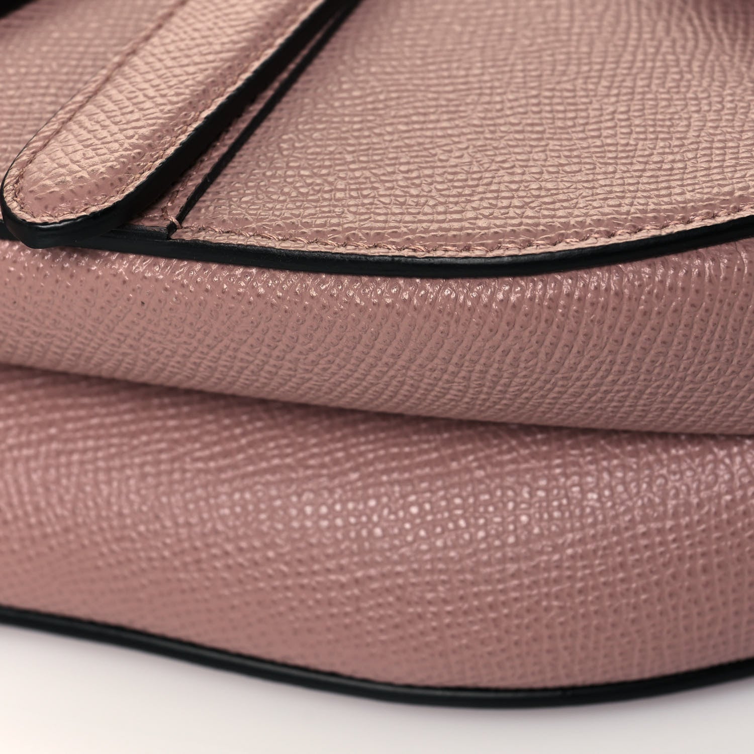 Christian Dior Grained Calfskin Saddle Bag Pink 10 of 13
