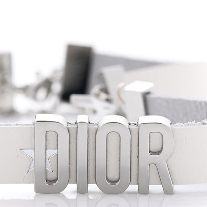 Christian Dior Calfskin Star Dior Double Bracelet White 4 of 5