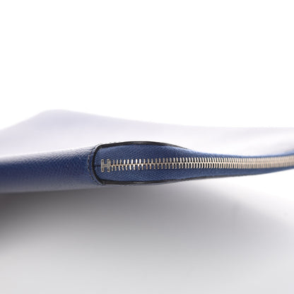 Hermes Epsom E-Zip iPad Notebook Cover Bleu 9 of 12