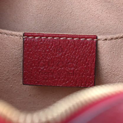 Gucci GG Supreme Monogram Flora Web Mini Ophidia Shoulder Bag Red 6 of 9