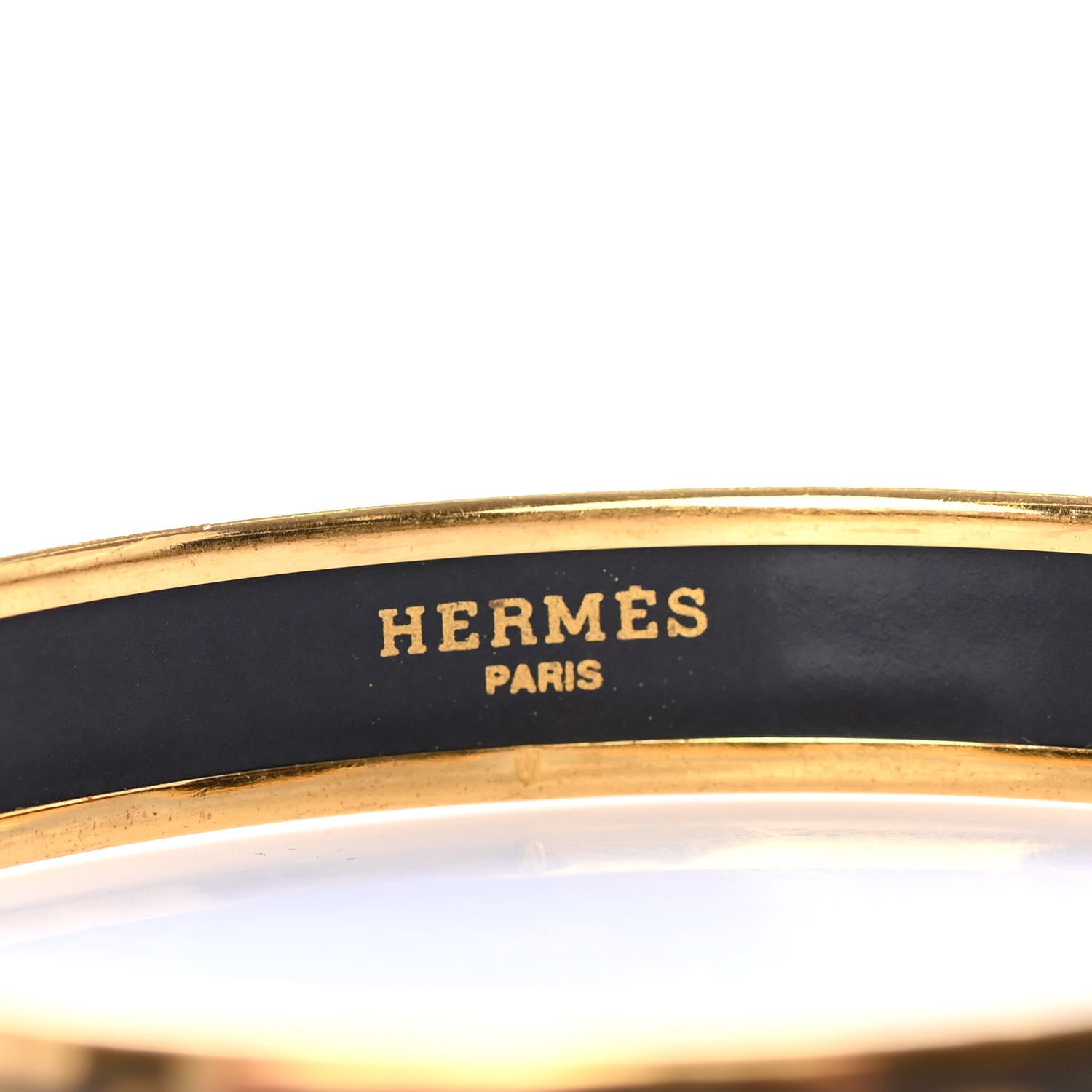 Hermes Enamel Printed H Chain Narrow Bracelet 65 5 of 5